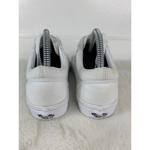 Vans Unisex Old Skool 500714 White Woven Shoes Sneakers Women's Size 7.5 - Picture 3 of 8